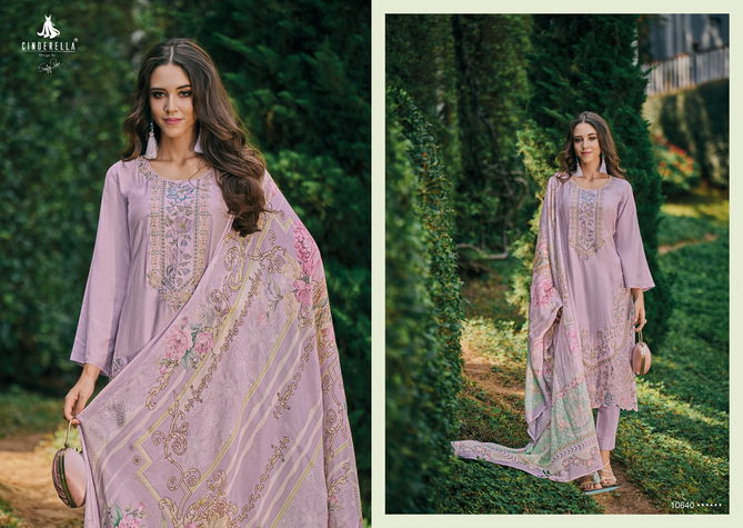 Scarlett By Cinderella Bambarg Muslin Embroidery Salwar Kameez Wholesale Market In Surat